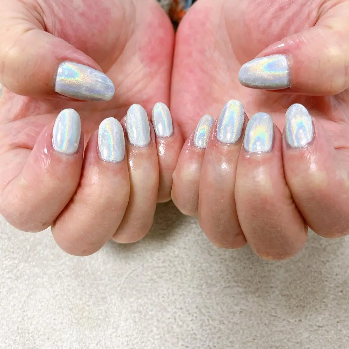 ネイル オーロラネイル フラワーネイル フットネイル フレンチネイル ジェルネイル mogunail &blowのネイルデザイン