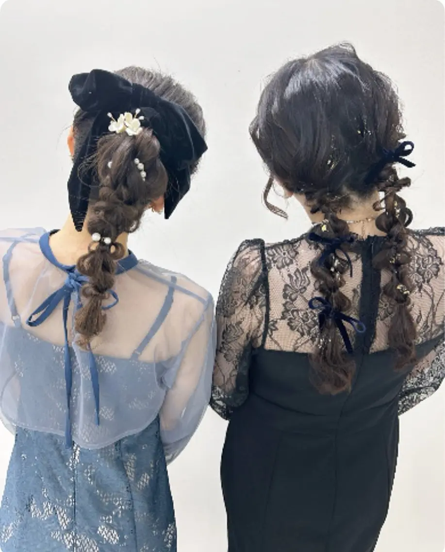 ヘアアレンジ ヘアセット ヘアセットサロン ココのヘアスタイル