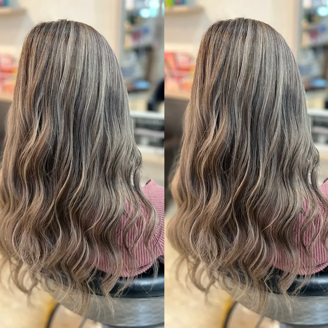 ロング カラー ヘアカラー トリートメント KR2S× 亜以加のヘアスタイル