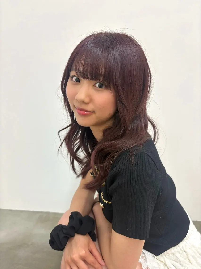 ミディアム カラー ヘアアレンジ ピンクカラー ヘアカラー トリートメント 英 このみのヘアスタイル