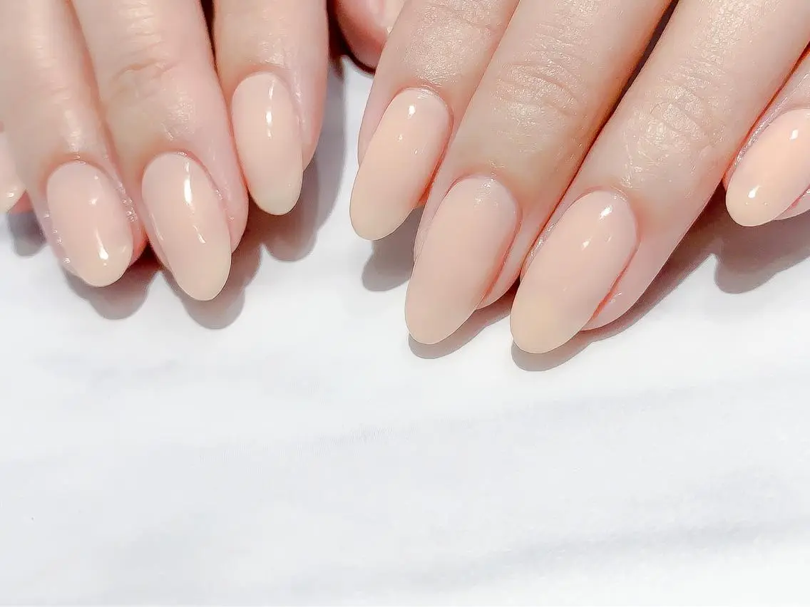ちゅるんとワンカラー🩵 爪を傷つけない施術/パラジェル/private salon/表参道/南青山/ノンアセトンオフの写真