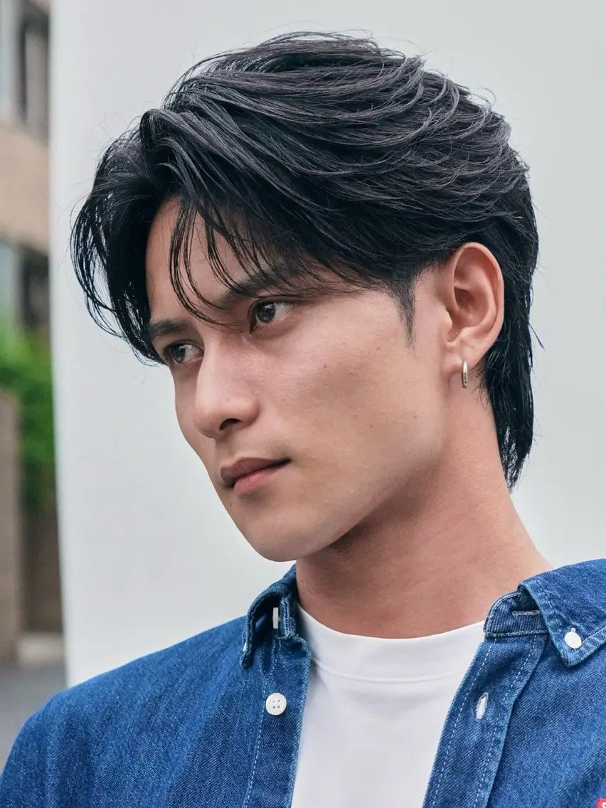 パーマ メンズ カット パーマ 髙村 心のヘアスタイル
