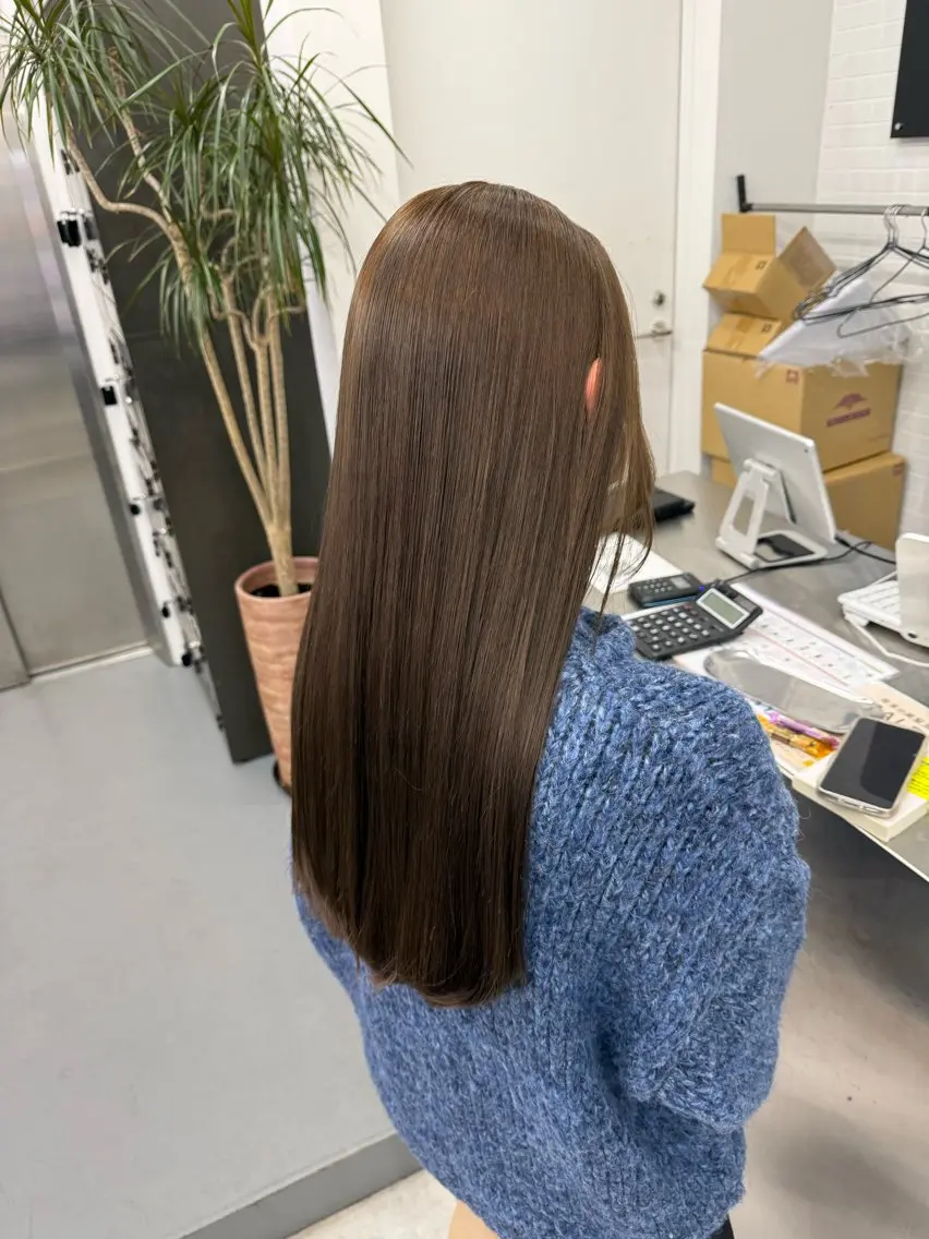 ロング カラー カット ヘアカラー 縮毛矯正 トリートメント 古田 昂也のヘアスタイル