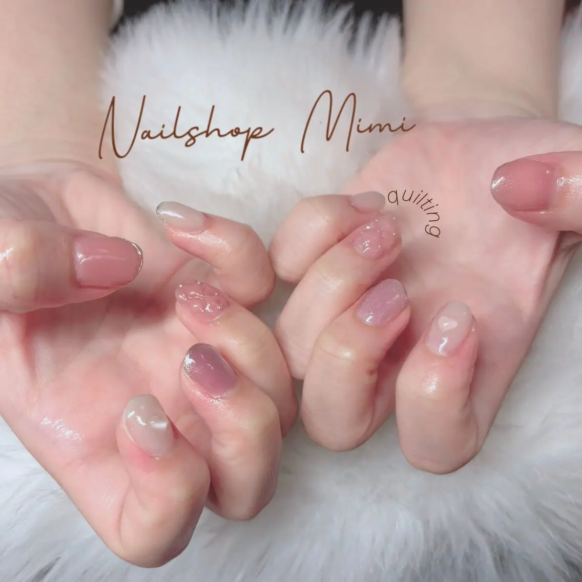 ネイル ハート ワンホンネイル ハンドネイル Nailshop Mimiのネイルデザイン