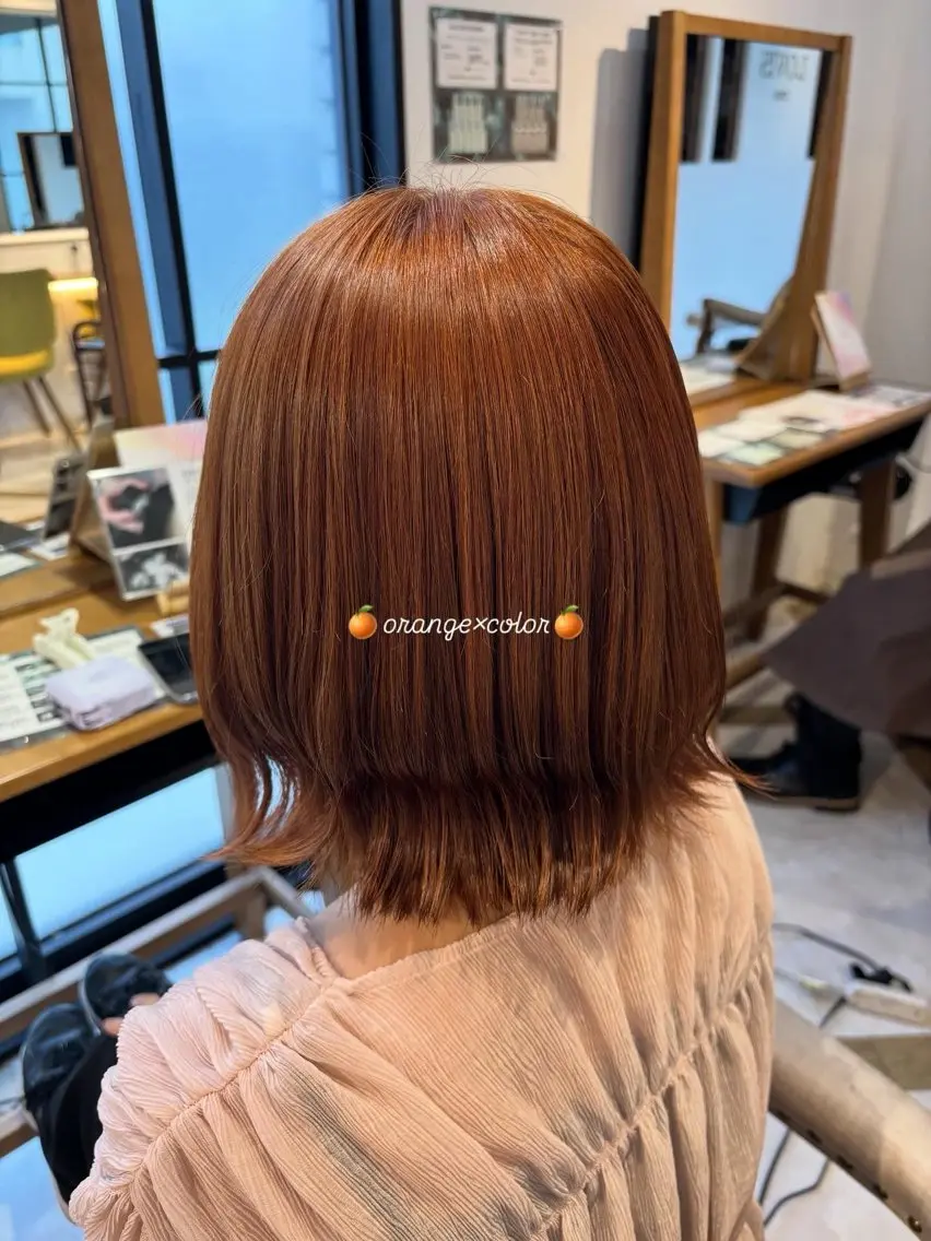 ミディアム ヘアカラー トリートメント 上尾韓国レイヤー/ 艶カラー/しの🫧のヘアスタイル