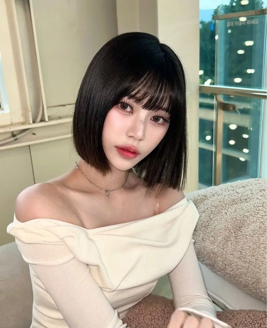 ショート 小顔見えカット/ 似合わせボブ🇰🇷のヘアスタイル