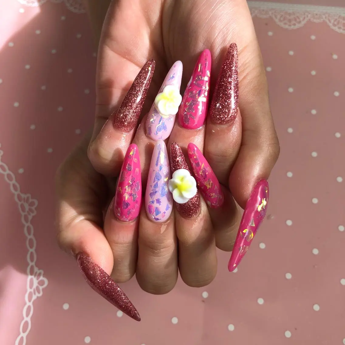 ロング ネイル ハンドネイル 《LB》ラブリエ Nail&eyeのマツエク・マツパデザイン