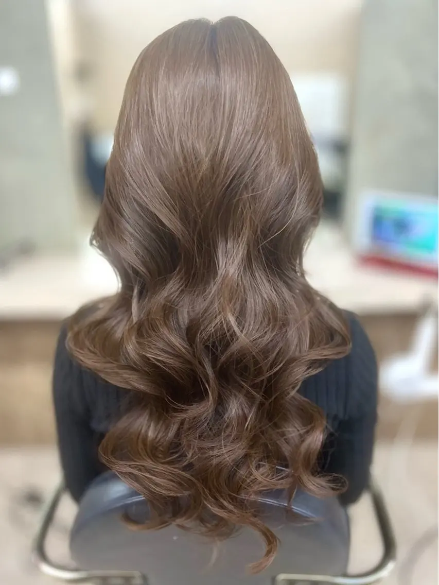 ロング カラー カット ヘアカラー トリートメント 多系統似合わせ/ tsuburaのヘアスタイル