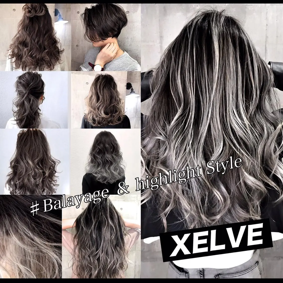 ミディアム カラー ヘアアレンジ Mika XELVEのヘアスタイル