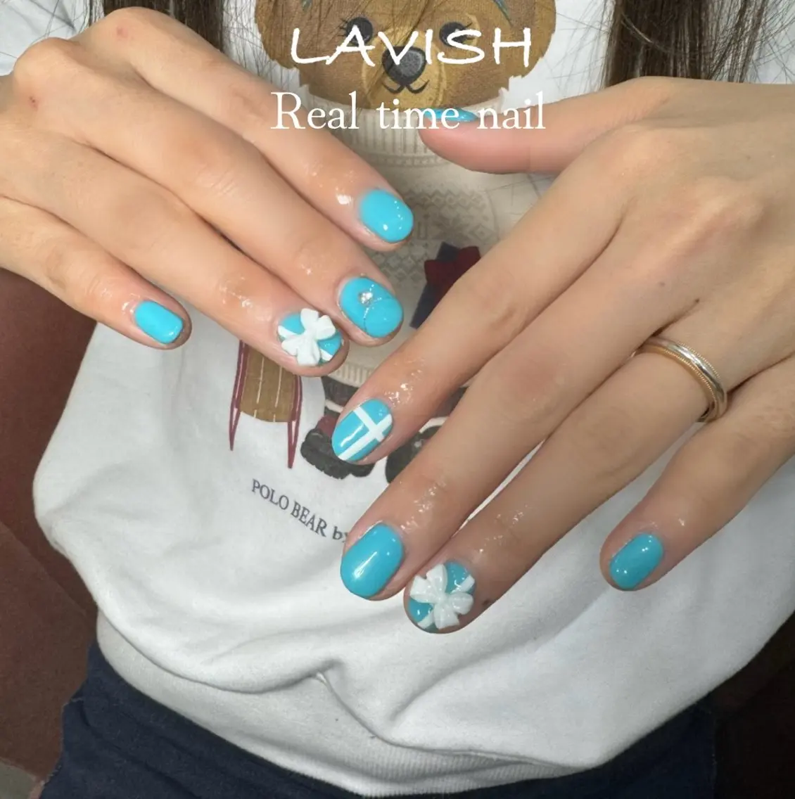 ネイル LAVISH 大和店 emi・:*+のネイルデザイン