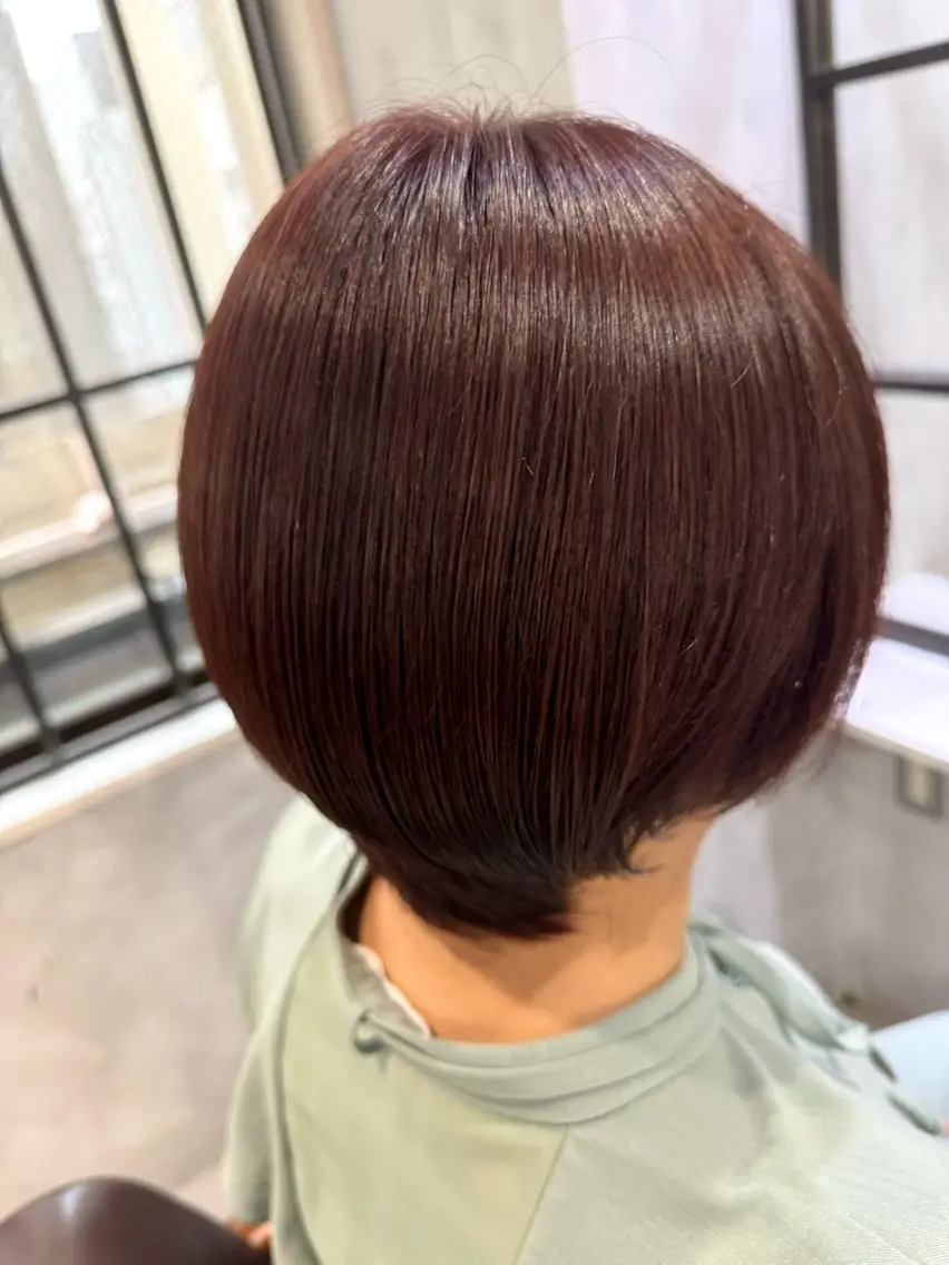 セミロング カラー 髪質改善/縮毛矯正/ 艶髪/春山良太のヘアスタイル