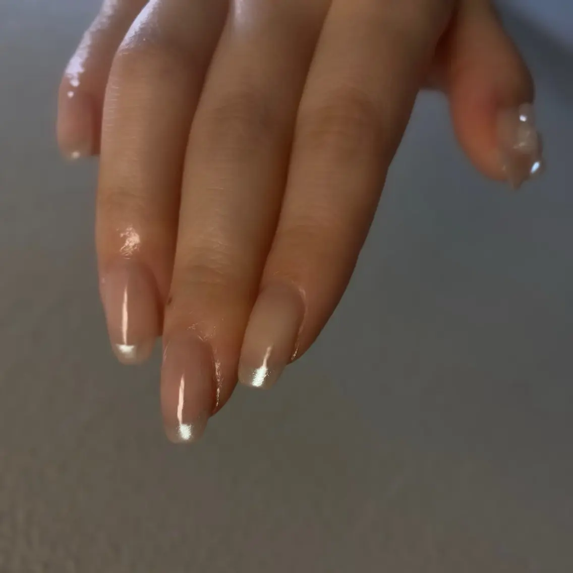 ネイル オーロラネイル フレンチネイル ハンドネイル _____jays nailのネイルデザイン