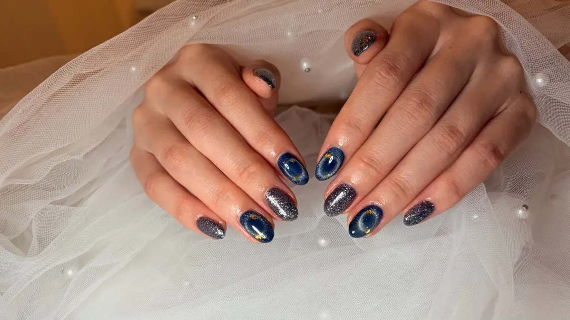 ネイル ハンドネイル NellyNail *̩̩̥ あおい🌷のネイルデザイン