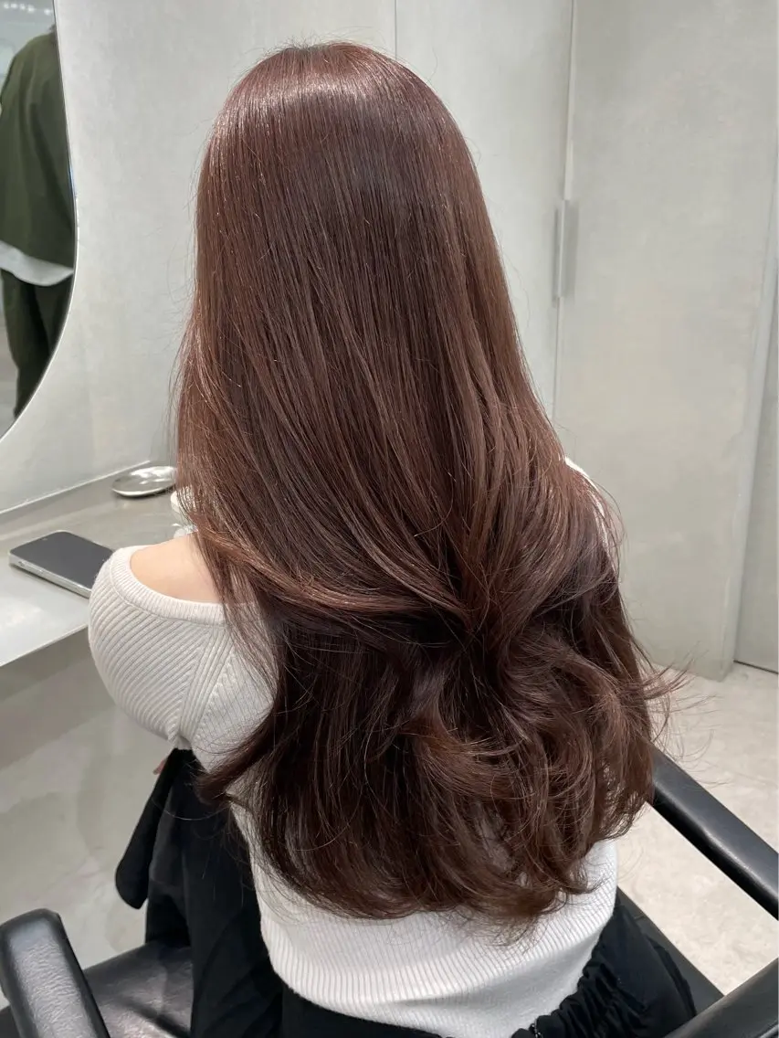 セミロング カラー アッシュ アッシュブラウン ベージュカラー ブラウンカラー 透明感カラー ヘアカラー 表参道/透明感 グレージュ/ブラウンのヘアスタイル