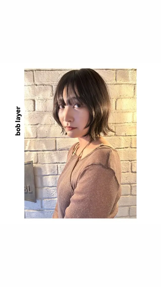 ショート ボブレイヤー ボブ レイヤーカット カット ヘアカラー トリートメント hiro【沿線で叶う 似合わせhair】のヘアスタイル