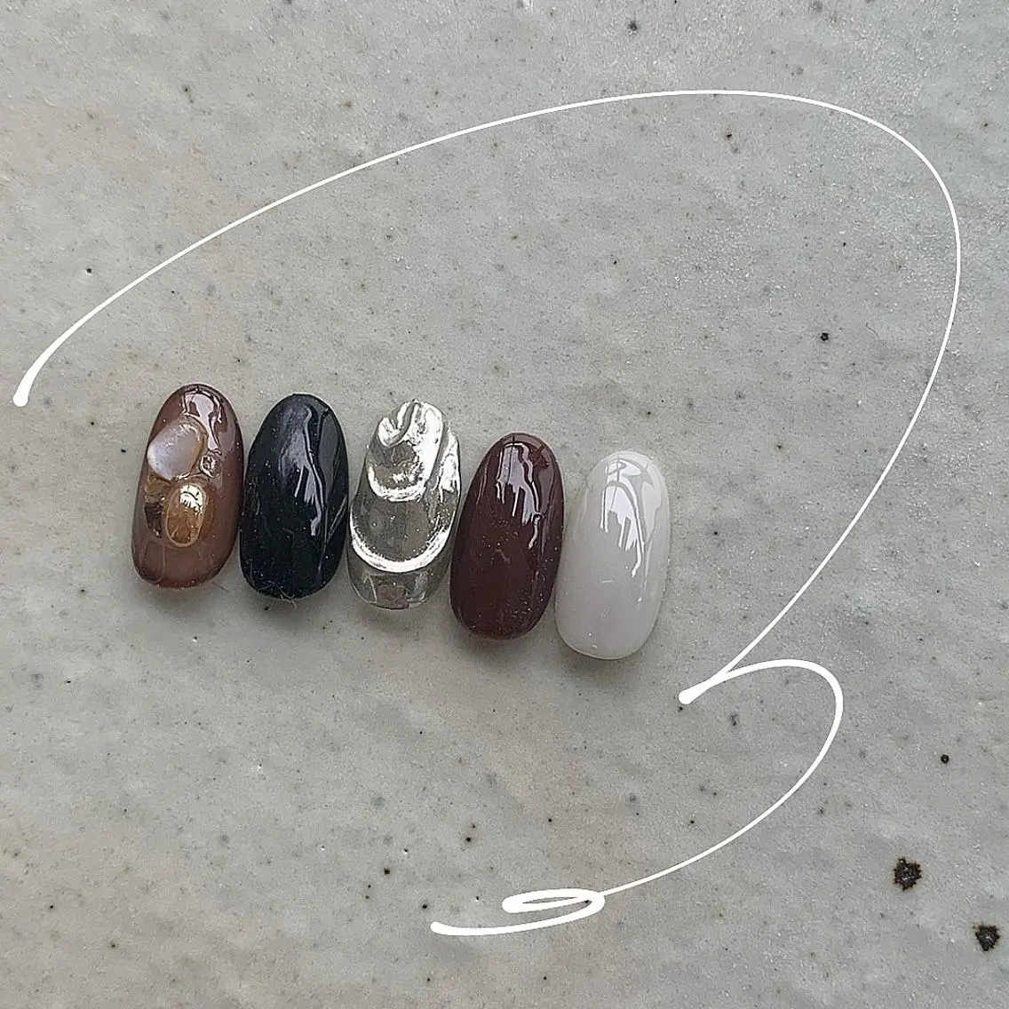 ネイル ハンドネイル ハンドケア lylynail YUUKAのネイルデザイン