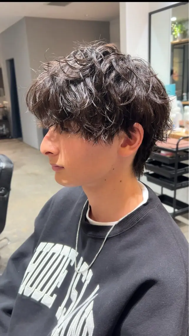 メンズ 楽にキマる‼️【カット✂️+パーマ🌀】の写真
