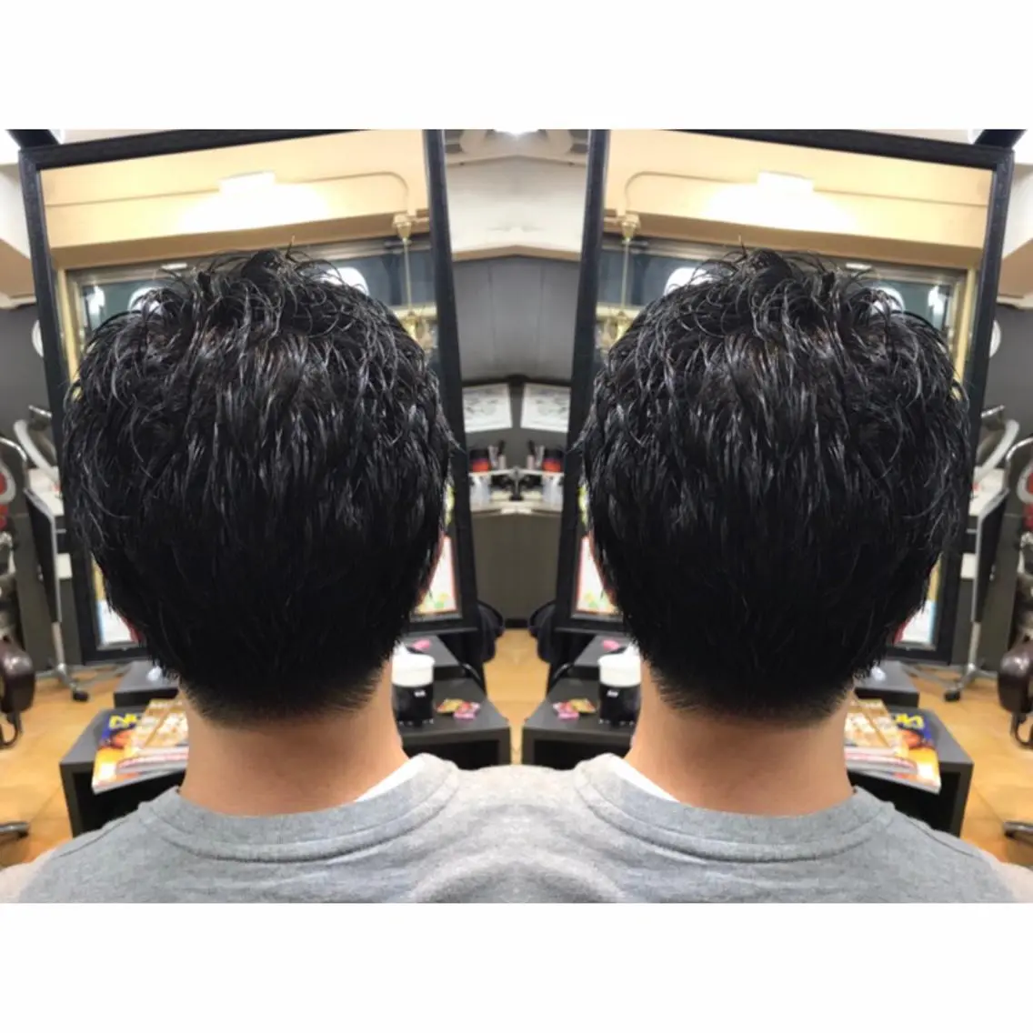 パーマ メンズ カット 🫧透け感⋆艶髪💎 山口アヤカのヘアスタイル