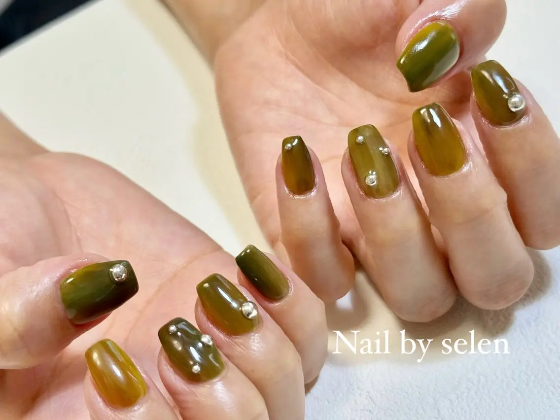 ネイル アートネイル ニュアンスネイル ハンドネイル Nail by selenのネイルデザイン