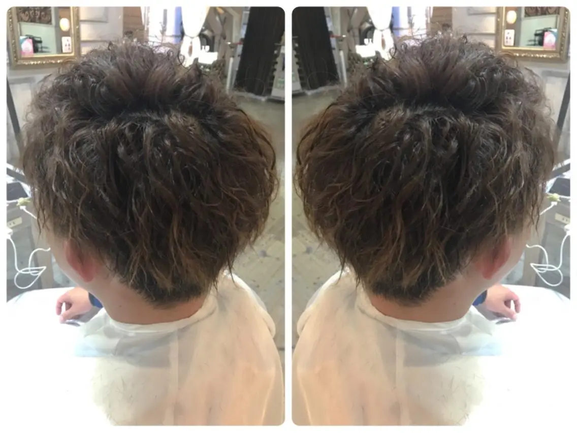 ショート パーマ メンズ ルービック 梅田茶屋町店のヘアスタイル