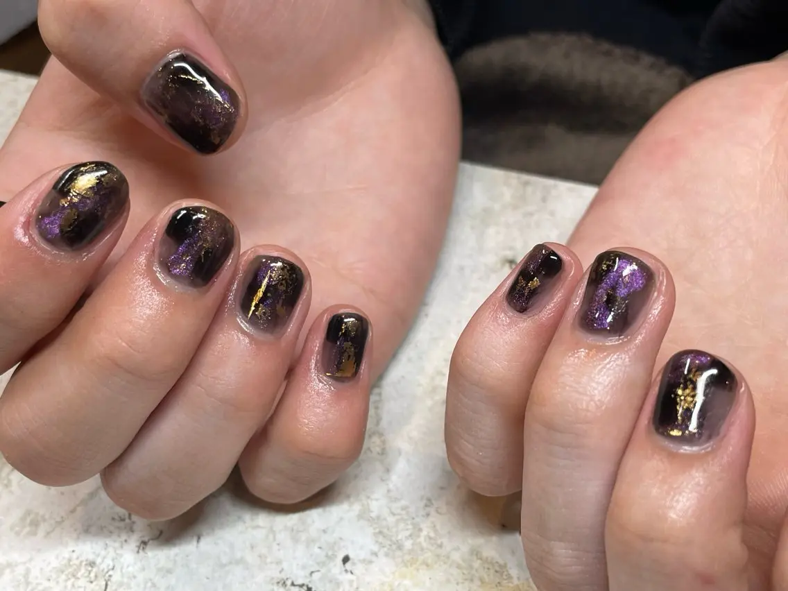 ネイル ニュアンスネイル 山﨑 可穏のネイルデザイン