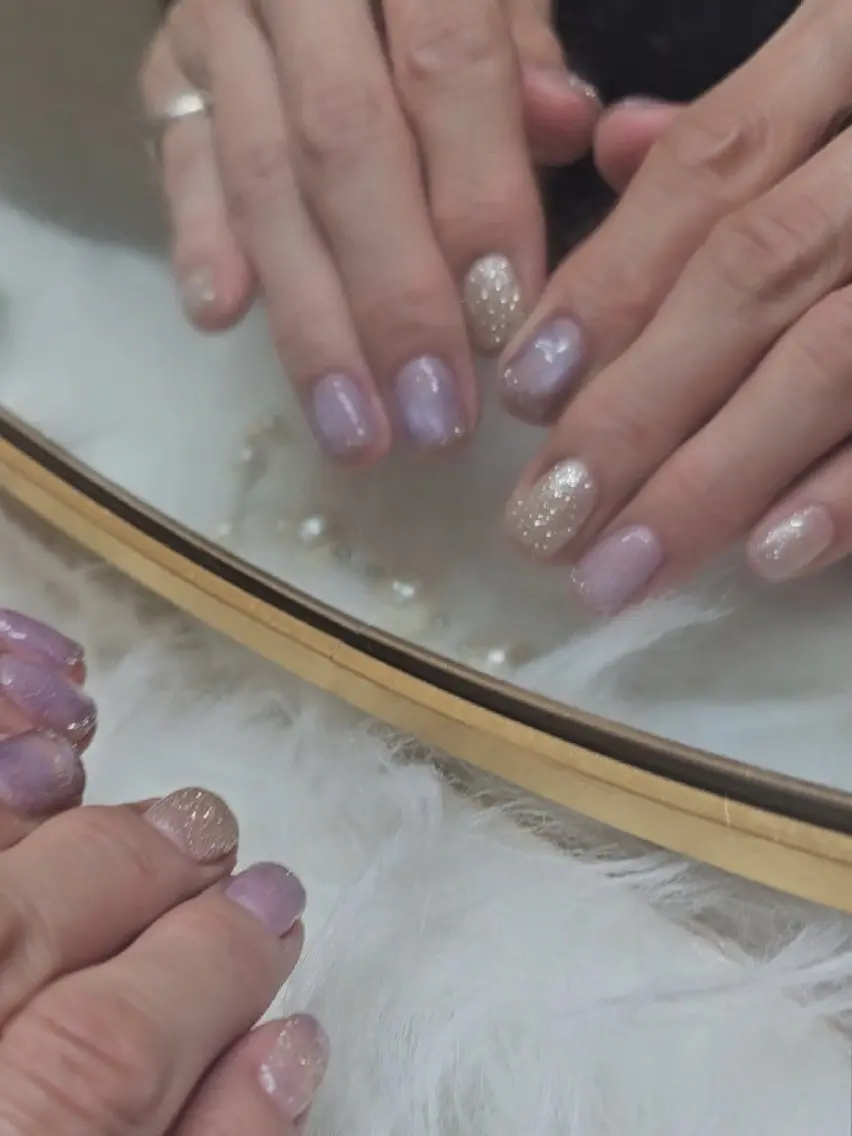 ネイル フラッシュネイル フレンチネイル キラキラネイル マグネットネイル シンプルネイル Viva Nail 堺区自宅ネイルサロンのネイルデザイン