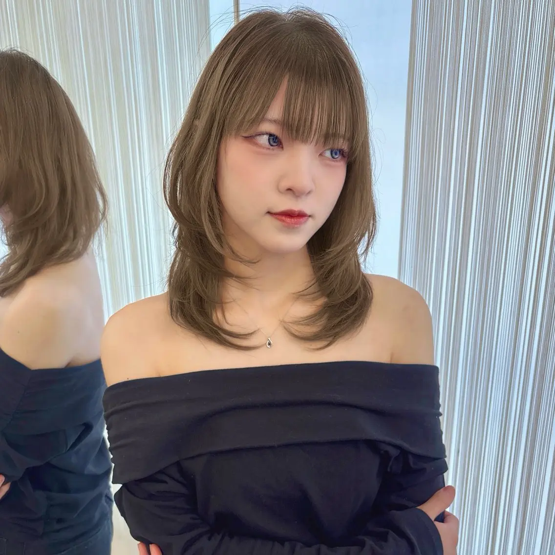 ミディアム ヘアカラー Parve Mix / 根本 梨湖🫧のヘアスタイル