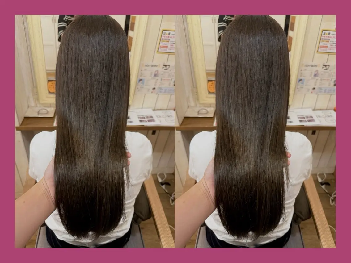 ロング カラー ベージュカラー オリーブベージュ 髪質改善 カット ヘアカラー トリートメント 髪質改善/ハイトーン /茅ヶ崎/YUUKAのヘアスタイル