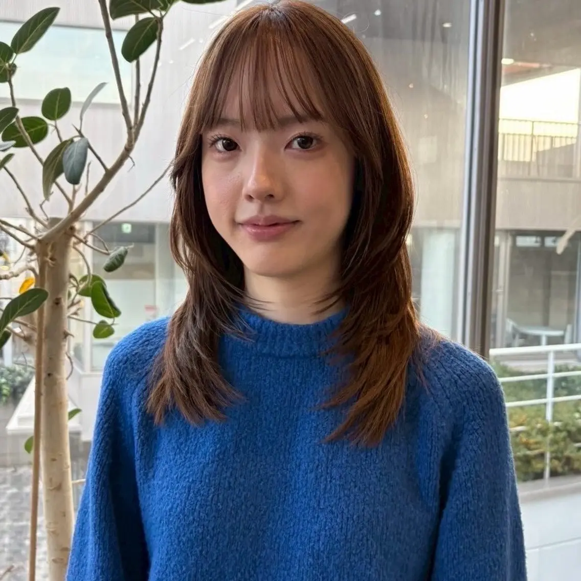 セミロング カラー 🍀似合わせカラー 🍀あかりのヘアスタイル