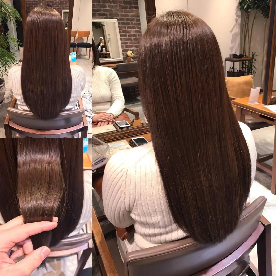 ロング カラー ブラウンカラー カット ヘアカラー トリートメント ヘッドスパ 小林 佳祐のヘアスタイル