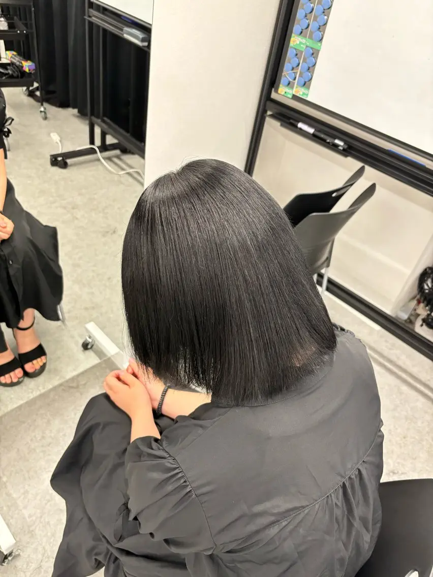 ミディアム カラー カット ヘアカラー ヘッドスパ ヘアセット 🫧韓国風透明感 ヘア🫧towaのヘアスタイル