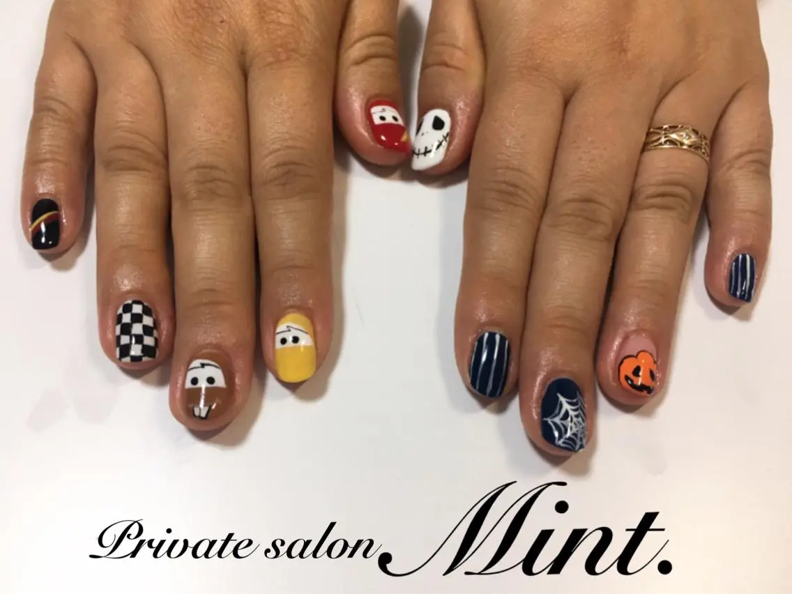 ショート ネイル アートネイル ジェルネイル ハンドネイル Mint. nailのネイルデザイン