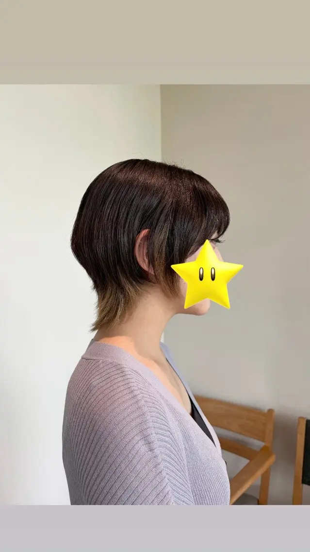 ショート ウルフカット カット 遠藤 光姫のヘアスタイル