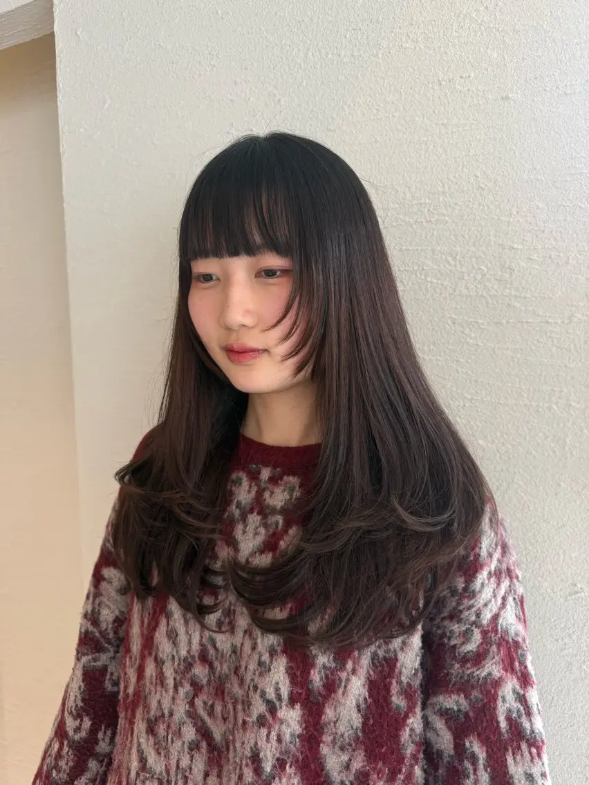 ロング カット 山内 都弥のヘアスタイル