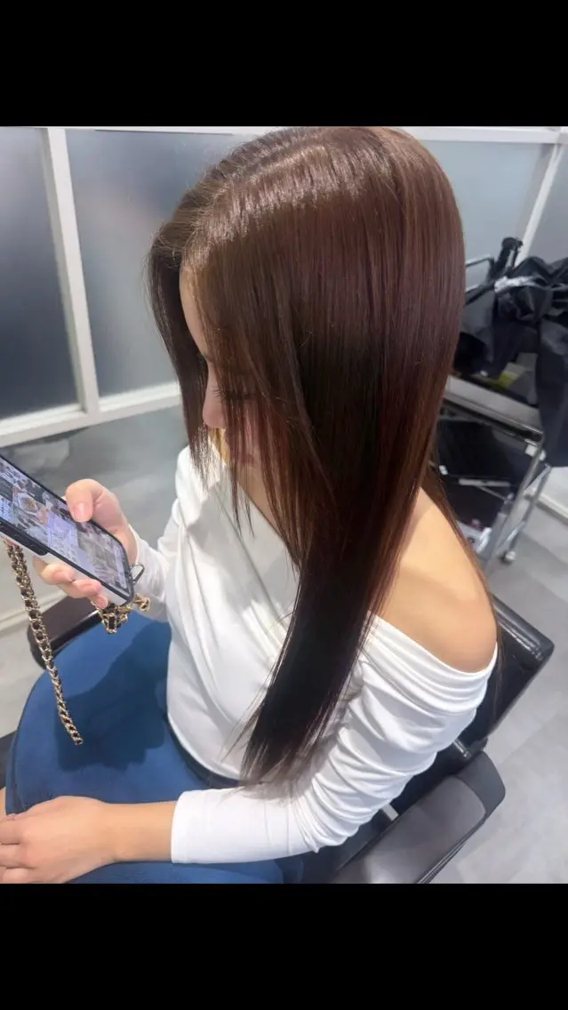 ロング ヘアカラー 黒澤 佑奈のヘアスタイル