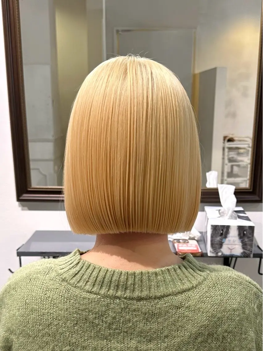 ミディアム カラー ハイトーン✨髪質 改善🫧RYOのヘアスタイル