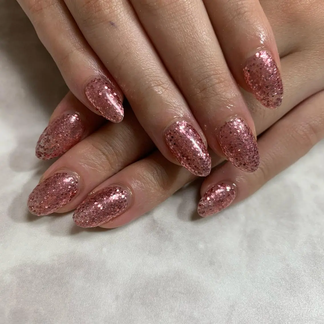 ネイル ラメ(グリッター) ワンカラーネイル salon Hush Hushのネイルデザイン
