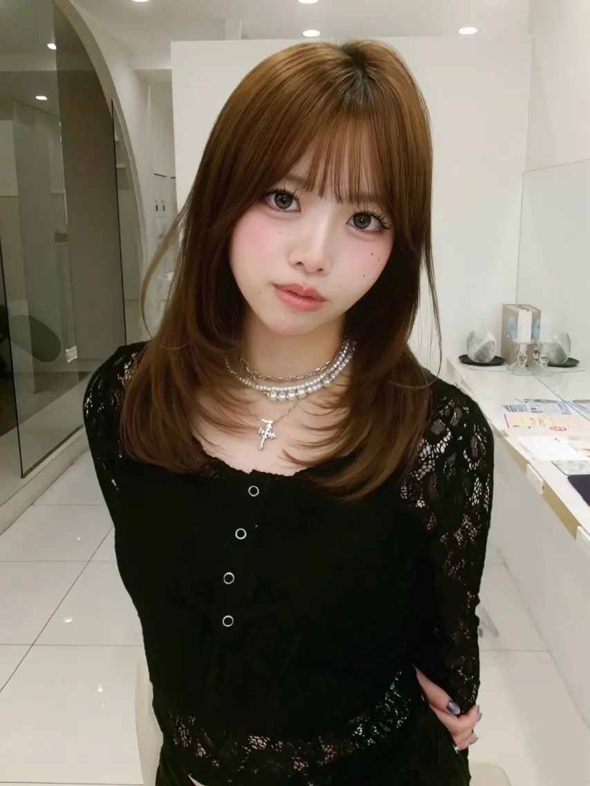 韓国風ミディアムレイヤーカット💞【トリートメント付き】の写真