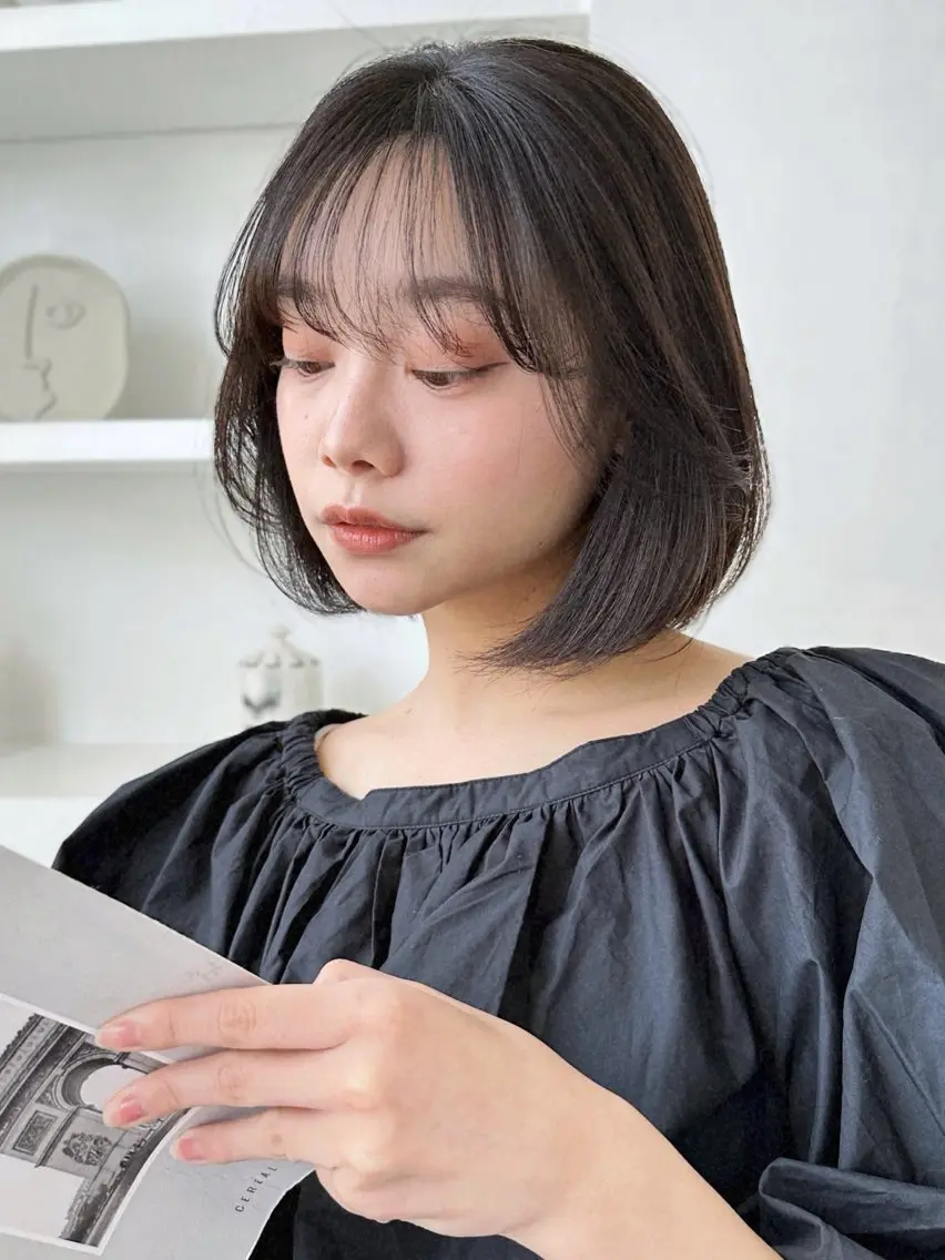 透明感カラー＋酸性ストレート💟の写真