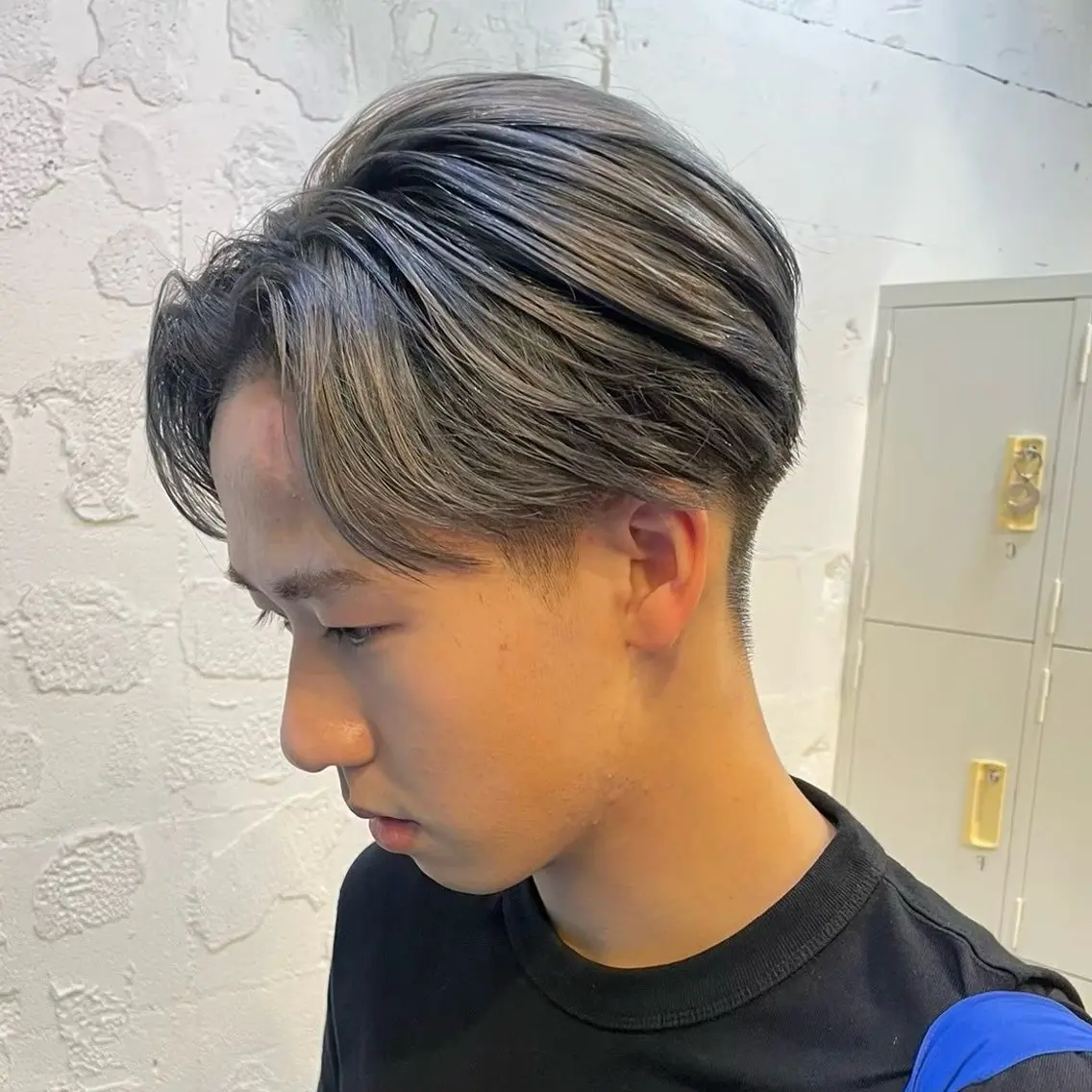 ショート カラー メンズ 透けるカラー 🫧かふうのヘアスタイル