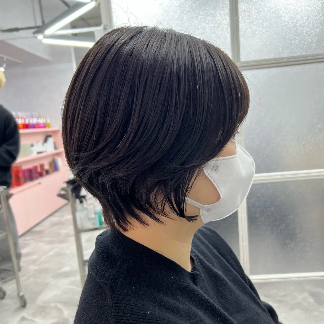 ショート ハンサムショート ショートヘア カット ヘアカラー トリートメント 岸下 理緒のヘアスタイル