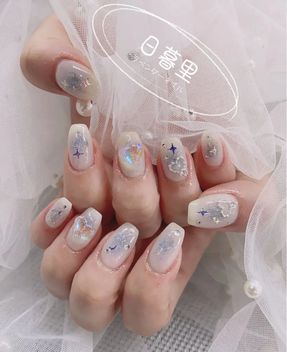ネイル ラベンダー💖日暮里 ルル💖ネイルのネイルデザイン