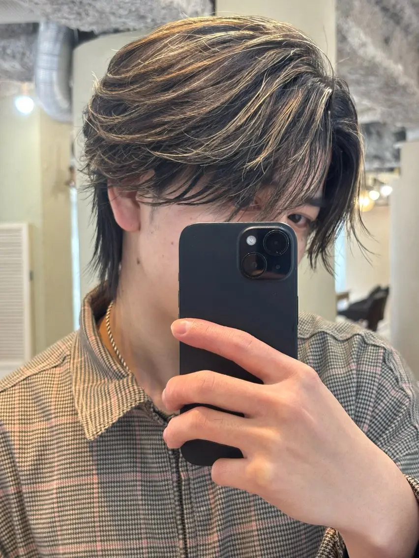 メンズ センターパート カット パーマ 高橋祐一/メンズ特化 /パーマ特化のヘアスタイル
