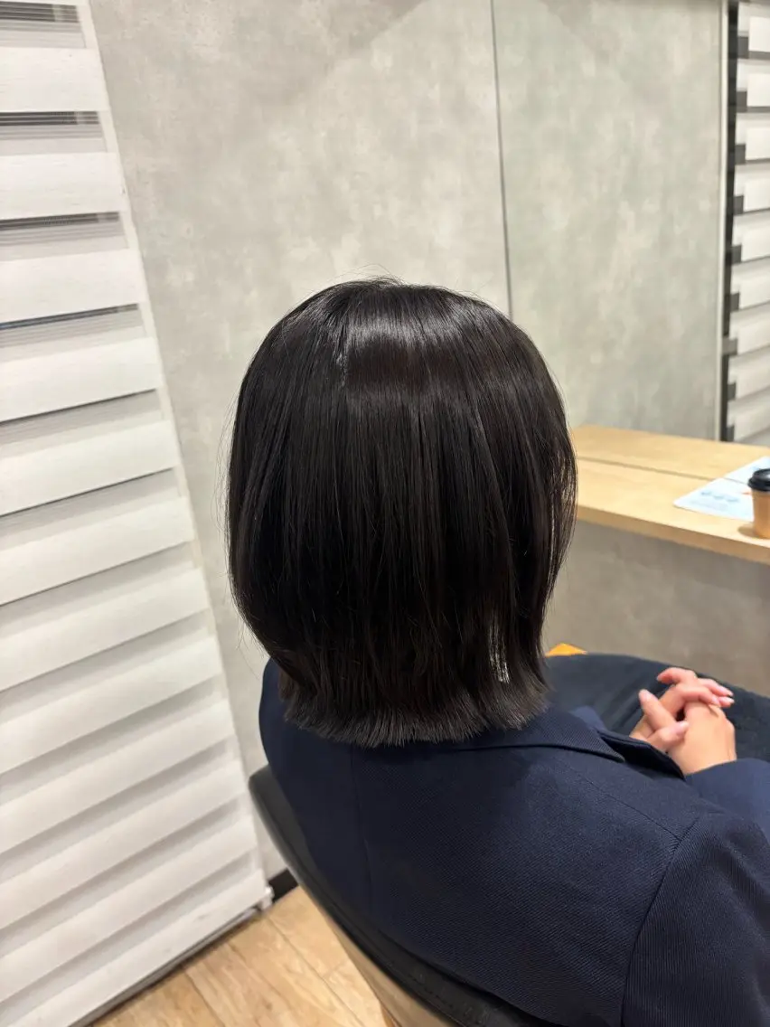 ミディアム ボブレイヤー ボブ レイヤーカット カット ヘアカラー トリートメント 🎀Maho🎀ボブ × 髪質改善のヘアスタイル