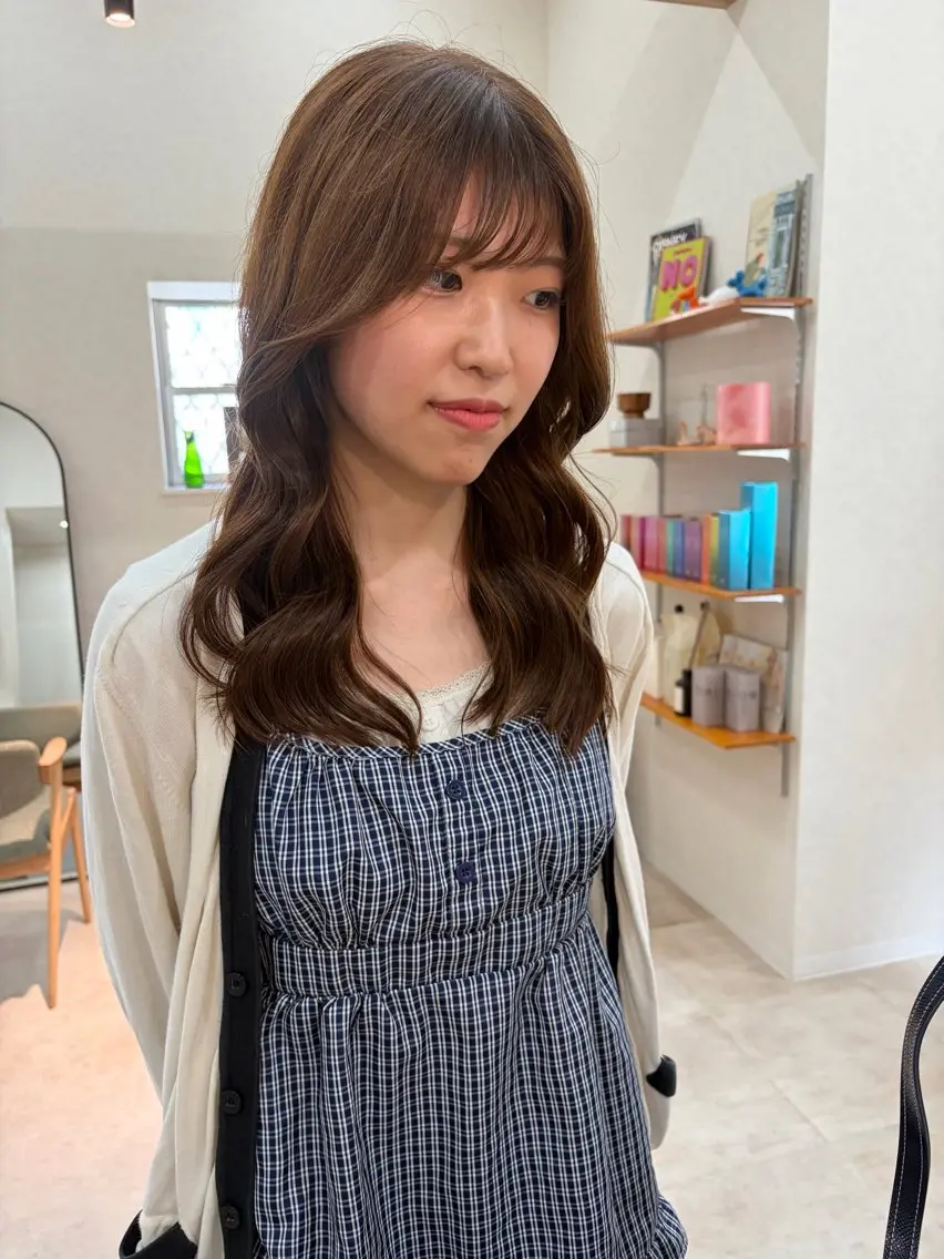 セミロング カラー ヘアカラー トリートメント 透明感カラー/インナ ーカラー/木谷友哉のヘアスタイル
