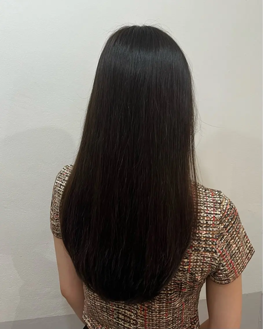ロング カラー ブリーチ ブラウンカラー チョコレートブラウン 透明感カラー デザインカラー ヘアカラー トリートメント sayuri /大阪・心斎橋美容師のヘアスタイル