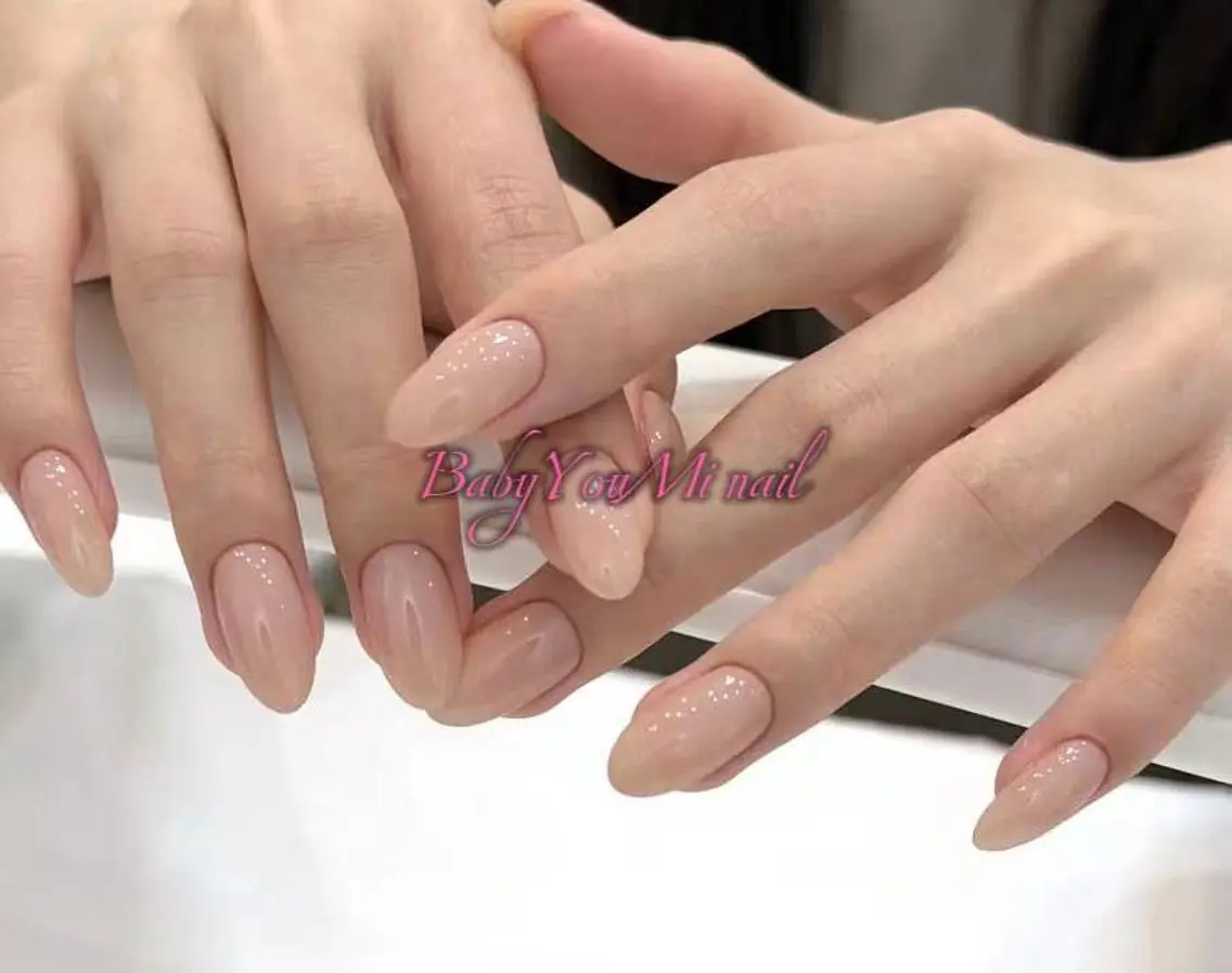 ネイル オーロラネイル チークネイル 成人式 フットネイル フレンチネイル ハンドネイル BabyYouMi nailのネイルデザイン