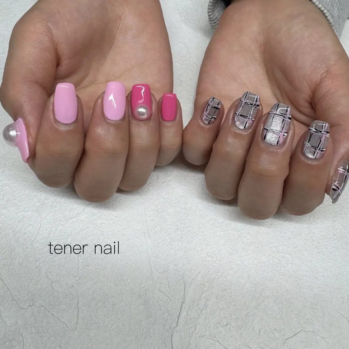 ネイル ピンク ハンドネイル テネルネイル tener nailのネイルデザイン