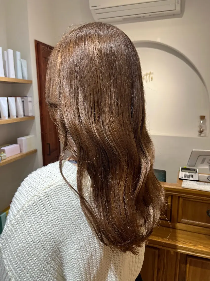 セミロング ヘアカラー 🌈透明感カラー🌈 🌟吉田祐介🌟のヘアスタイル