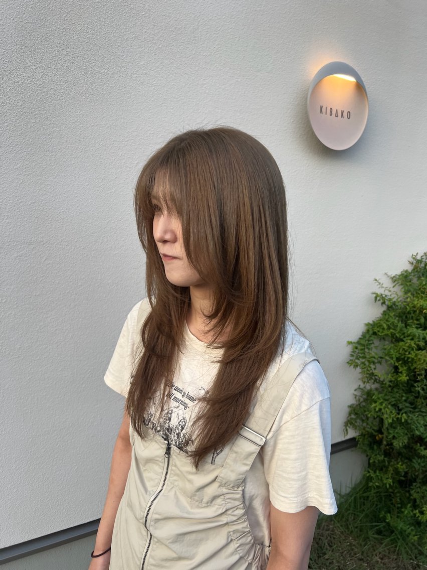 ロング カラー ヘアカラー kibako ayanoのヘアスタイル